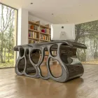 Bureau design moderne fabriqué en Italie, Mirto Viadurini