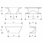 Bureau moderne fabriqué en Italie, Cerami Viadurini