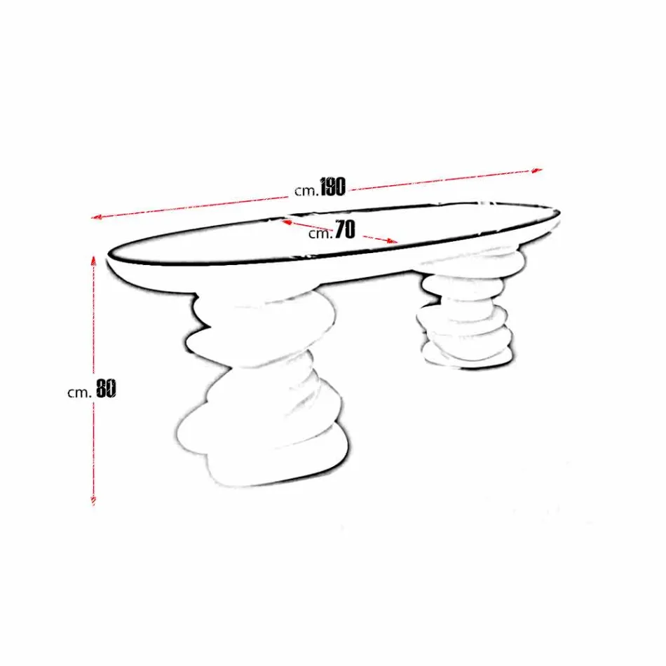 Bureau de design moderne fait à la main en Italie Aldington Viadurini