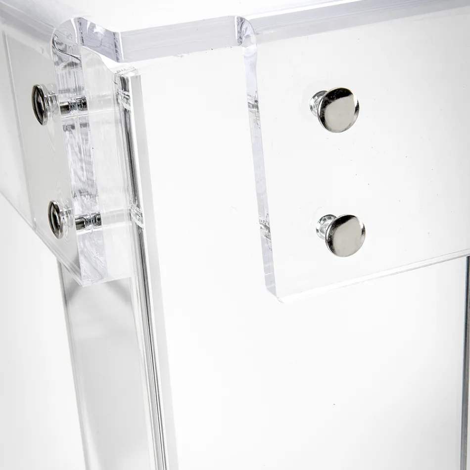 Bureau en Plexiglas Transparent Design Moderne Made in Italy - Vichy Viadurini