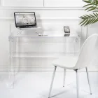 Bureau en Plexiglas Transparent Design Moderne Made in Italy - Vichy Viadurini