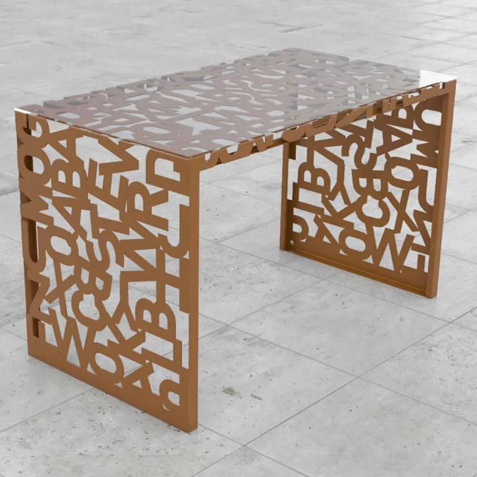 Bureau Kattedra lettres "A Waterfall" 160x80x75 Mabele Viadurini