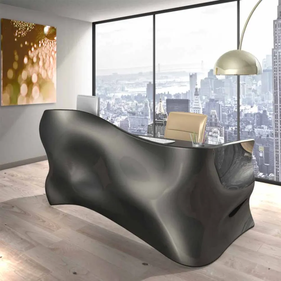 Bureau contemporain Bureau Veil, fabriqué en Italie Viadurini