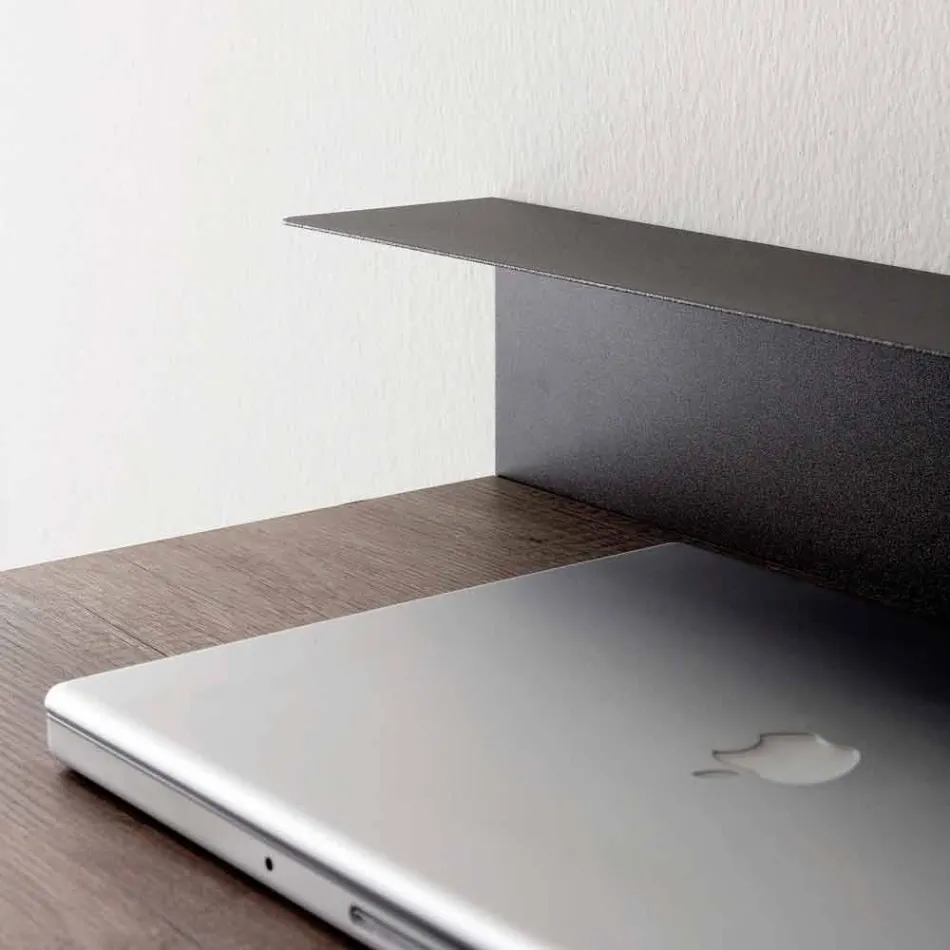 Bureau moderne en métal et mélaminé avec tiroir Made in Italy - Iridio Viadurini