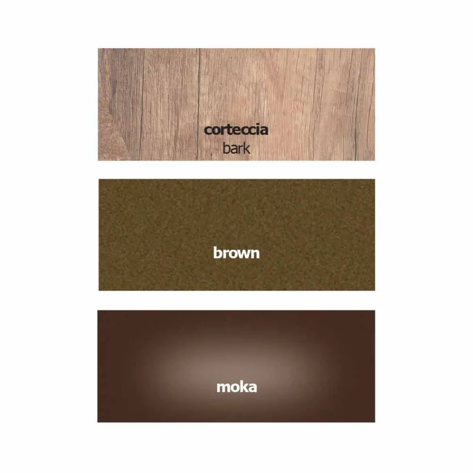 Bureau moderne en métal et mélaminé avec tiroir Made in Italy - Iridio Viadurini