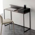 Bureau moderne en métal et mélaminé avec tiroir Made in Italy - Iridio Viadurini