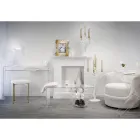 Bureau moderne en plexiglas transparent produit en Italie, Barga Viadurini