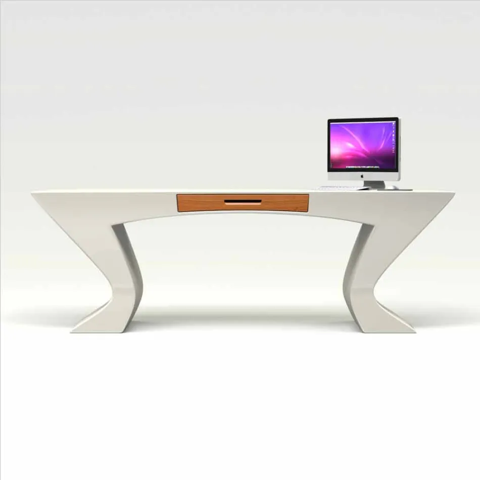 Bureau à bureau de design moderne Nefertiti made in Italy Viadurini