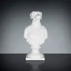 Sculpture en céramique blanche artisanale 100% Made in Italy Fabas 1 Viadurini