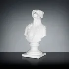 Sculpture en céramique blanche artisanale 100% Made in Italy Fabas 1 Viadurini