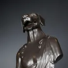 Sculpture en céramique artisanale noire 100% Made in Italy Fabas 2 Viadurini