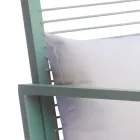 Chaise à bascule d'extérieur en aluminium avec coussin rembourré - Brontolo Viadurini