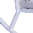 Chaise à bascule d'extérieur en aluminium avec coussin rembourré - Brontolo Viadurini