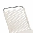 Chaise d'extérieur design blanche en acier et PVC Made in Italy - Madagascar Viadurini