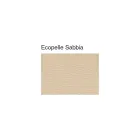 Chaise classique en bois de hêtre avec dossier décoré et écocuir - Milissa Viadurini