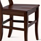 Chaise Classique en Bois de Hêtre Massif Design Made in Italy - Claudie Viadurini