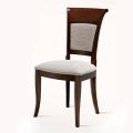 Chaise classique en bois de hêtre et tissu élégant au design italien - Murray