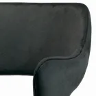 Chaise avec accoudoirs entièrement rembourrée et pieds en acier - Ravenna Viadurini