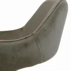 Chaise avec accoudoirs entièrement rembourrée et pieds en acier - Ravenna Viadurini