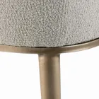 Chaise avec accoudoirs avec assise rembourrée et pieds en acier fabriquée en Italie - Ascoli Viadurini