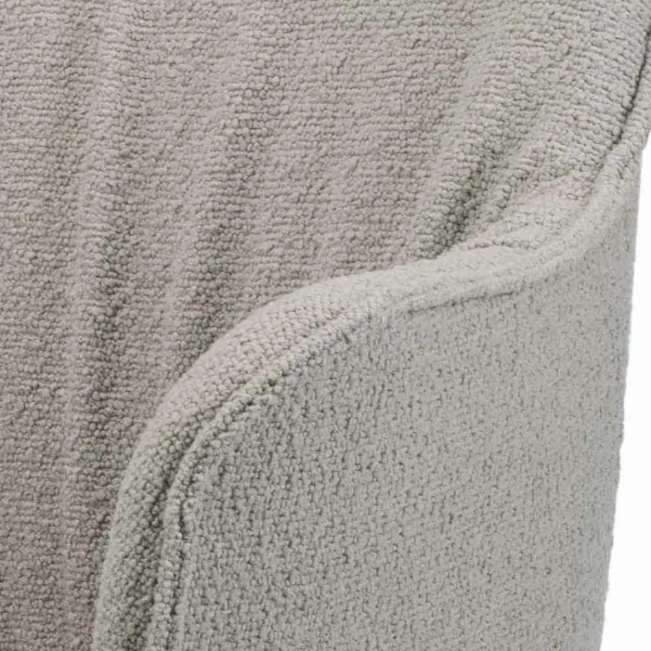 Chaise avec accoudoirs avec assise rembourrée et pieds en acier fabriquée en Italie - Ascoli Viadurini