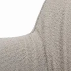 Chaise avec accoudoirs avec assise rembourrée et pieds en acier fabriquée en Italie - Ascoli Viadurini