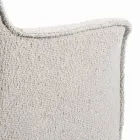 Chaise avec accoudoirs avec assise rembourrée et pieds en acier fabriquée en Italie - Ascoli Viadurini