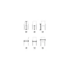 Chaise avec accoudoirs recouverte de cuir ivoire fabriquée en Italie - Coquille Viadurini