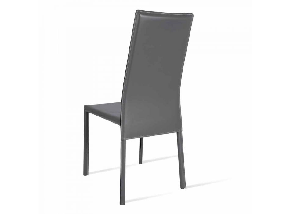 Chaise design à dossier haut Becca, fabriquée en Italie Viadurini