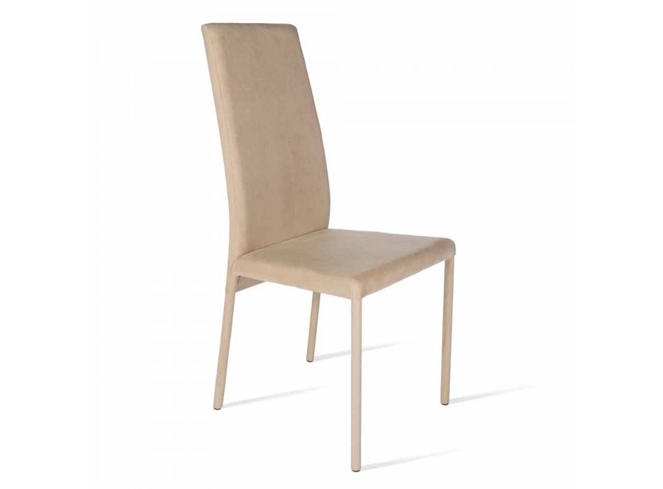 Chaise design à dossier haut Becca, fabriquée en Italie Viadurini