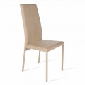 Chaise avec dossier haute de design moderne Becca, produite en Italie