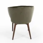 Chaise avec assise et dossier entièrement rembourrés fabriquée en Italie - Adria Viadurini