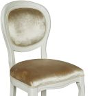 Chaise avec assise en mousse recouverte de tissu fabriquée en Italie - Iper Viadurini
