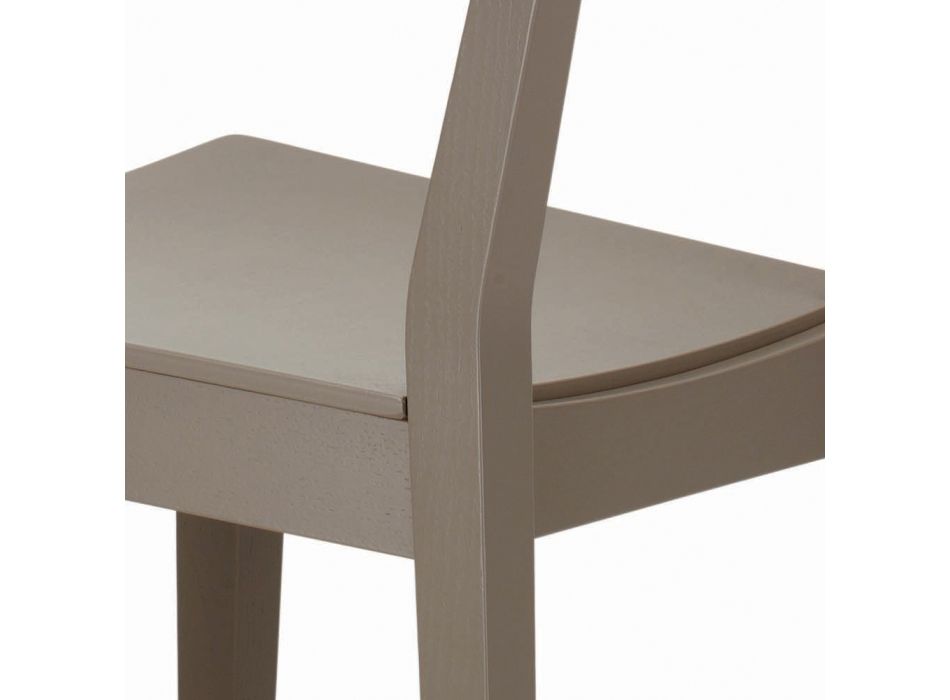 Chaise avec structure en frêne, assise et dossier en chêne - Calabre Viadurini