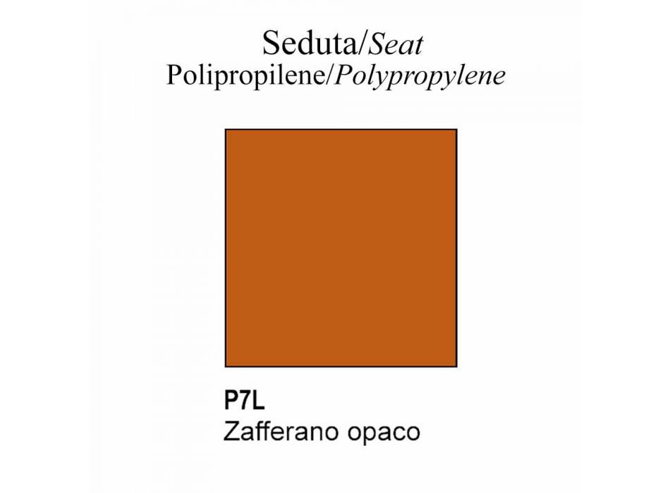 Chaise de Cuisine en Polypropylène Recyclé Made in Italy 2 Pièces - Connubia Academy Viadurini