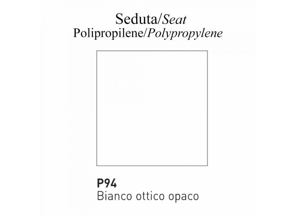 Chaise de Cuisine en Polypropylène Recyclé Made in Italy 2 Pièces - Connubia Academy Viadurini