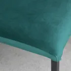 Chaise de cuisine avec pieds en métal et assise en velours, 4 pièces - Darvina Viadurini