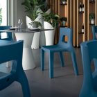 Chaise de cuisine empilable en polyéthylène Made in Italy 2 pièces - Alassio Viadurini
