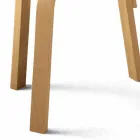 Chaise de cuisine en bois de hêtre courbé naturel fabriqué en Italie - Cassiopea Viadurini