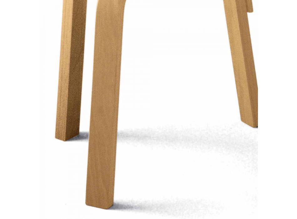 Chaise de cuisine en bois de hêtre courbé naturel fabriqué en Italie - Cassiopea Viadurini