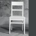 Chaise de cuisine en bois de hêtre massif Design Made in Italy - Davina