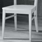 Chaise de cuisine en bois de hêtre massif de conception italienne - Jeanine Viadurini
