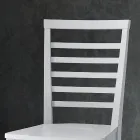 Chaise de cuisine en bois de hêtre massif de conception italienne - Jeanine Viadurini