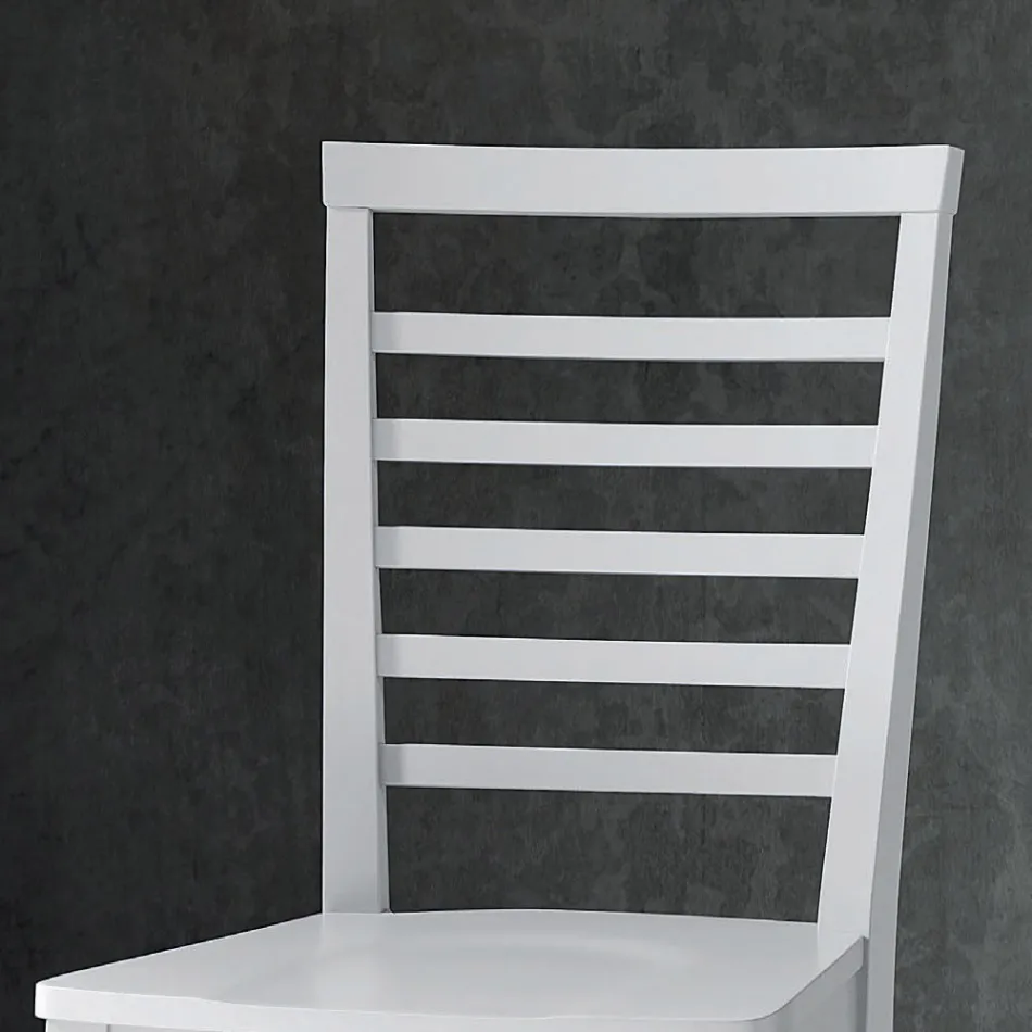 Chaise de cuisine en bois de hêtre massif de conception italienne - Jeanine Viadurini