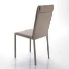 Chaise de cuisine entièrement rembourrée en cuir synthétique 2 pièces - Atenea Viadurini