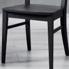 Chaise de cuisine en bois de hêtre massif design italien élégant - Rosita Viadurini