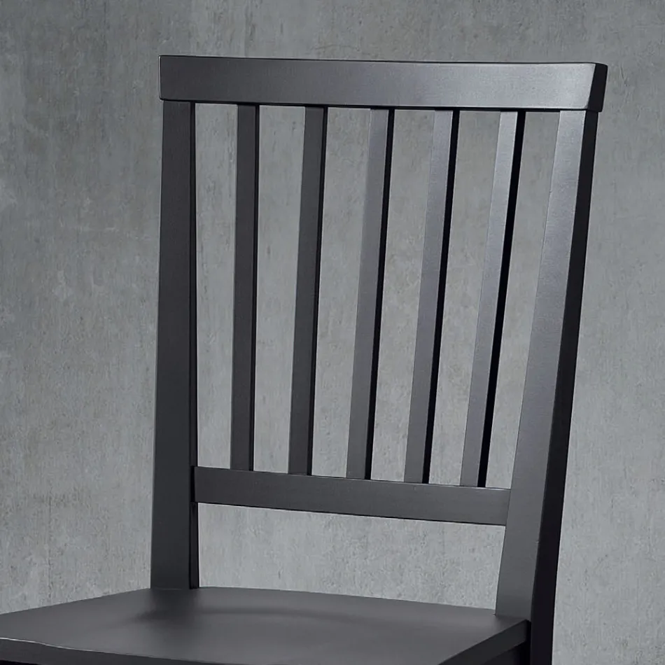 Chaise de cuisine en bois de hêtre massif design italien élégant - Rosita Viadurini