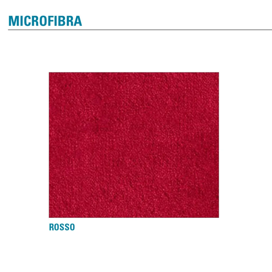 Chaise de cuisine rembourrée en microfibre Made in Italy, 2 pièces - Rebecca Viadurini