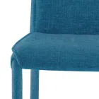 Chaise de cuisine recouverte de tissu Made in Italy 4 pièces - Monnalisa Viadurini