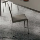 Chaise de cuisine rembourrée en tissu fabriquée en Italie, 2 pièces - Mawi Viadurini